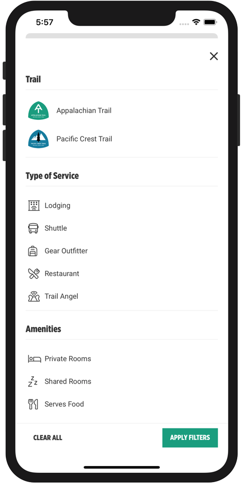 HikerFeed Mobile Screenshot - Vendor Page